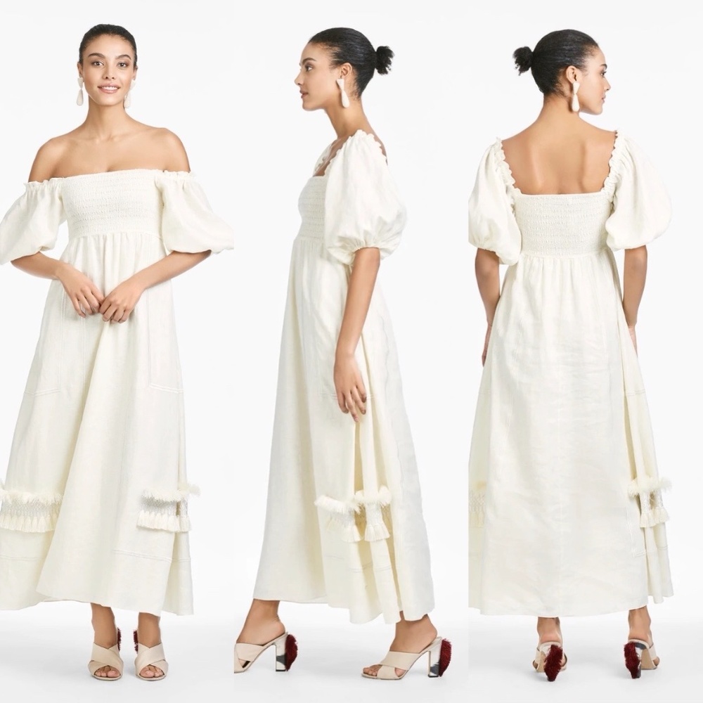Sachin and babi gabby linen tassel dress FIRM PRICE